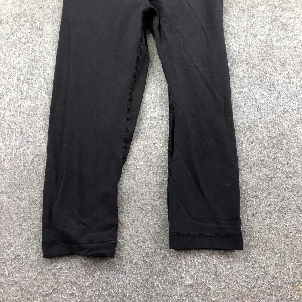 Lululemon Leggings Womens 0 Black High Rise Capri Cropped Yoga Gym Athletic - Picture 2 of 9